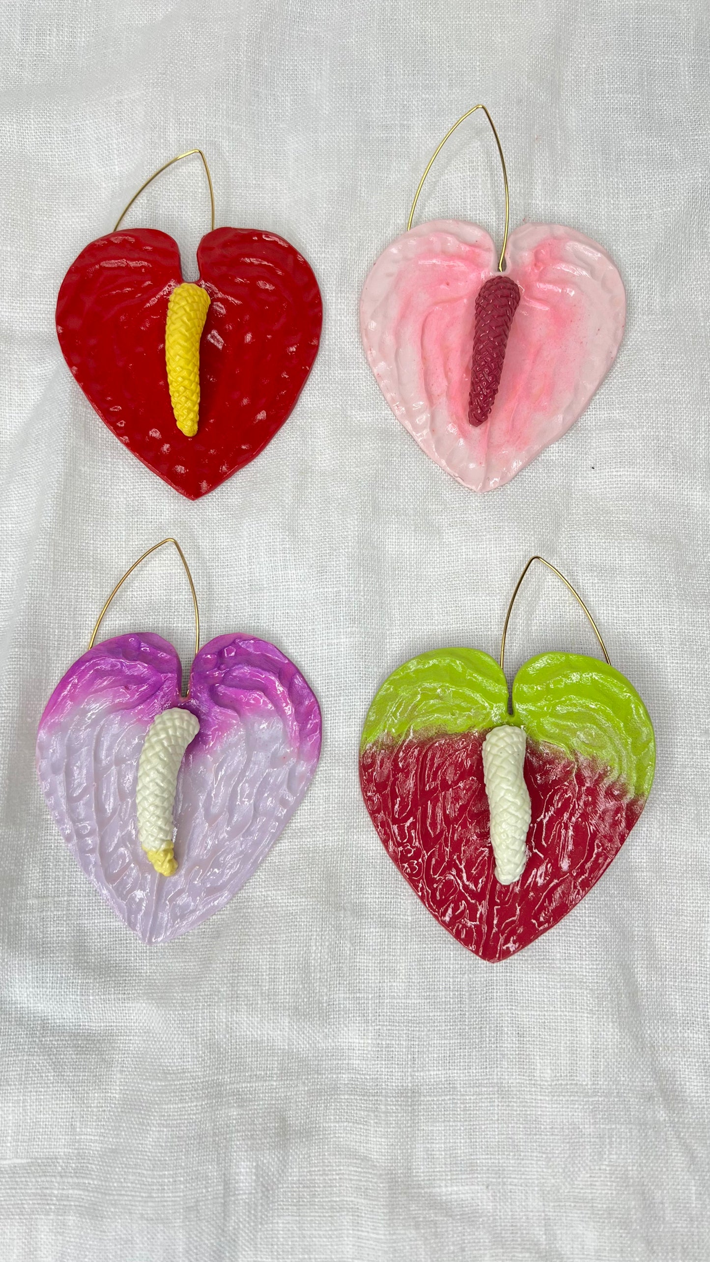 Anthurium flower hooks